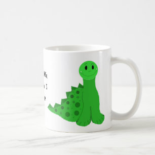 Kleine grüne Dinosaurier Tasse