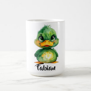 Kleine grüne Ente Kaffeetasse