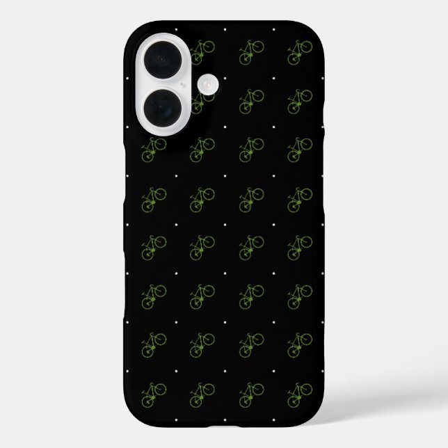 kleine grüne Fahrräder Case-Mate iPhone Hülle (Rückseite)