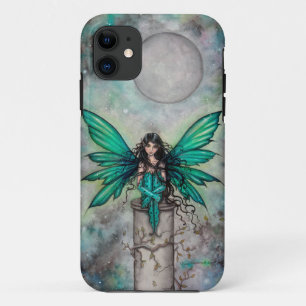 Kleine grüne Fee Gothic Fairy Fantasy Art iPhone 11 Hülle