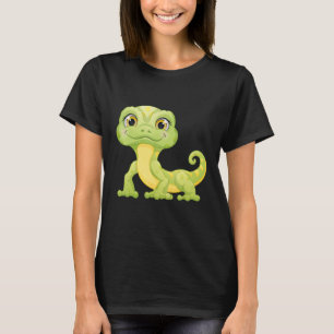 Kleine Grüne Leguan-Echse Reptilien T-Shirt