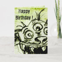 Kleine grüne Monsterskizze