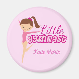 Kleine Gymnastik Hübsch Pink Custom Kids Gymnastik Magnet