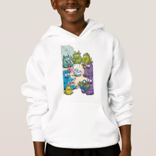 Kleine, harmlose Monster, die täglich Aktivitäten Hoodie