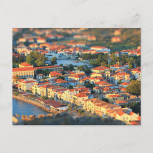 Kleine Häuser in Myrina, Limnos, Griechenland Postkarte