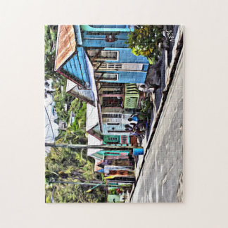 Kleine Häuser in Ste-Lucia Puzzle
