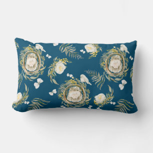 Kleine Hedge Hog Spring Wildblume Lendenkissen