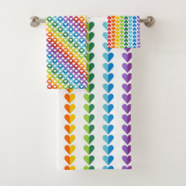 KLEINE, HELLFROLLEN BADHANDTUCH SET