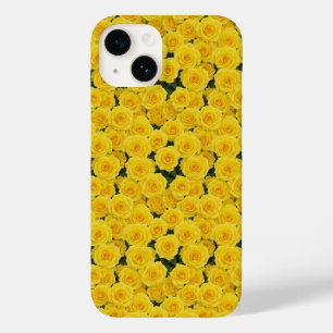 Kleine, hellgelbe Rosen-Gehäuse Case-Mate iPhone 14 Hülle
