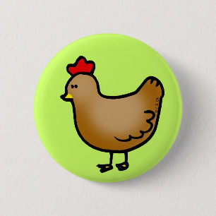 Kleine Henne Button