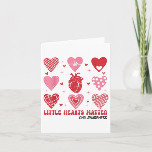Kleine Herzen CHD-Bewusstsein Herz-Anatomie Valent Karte
