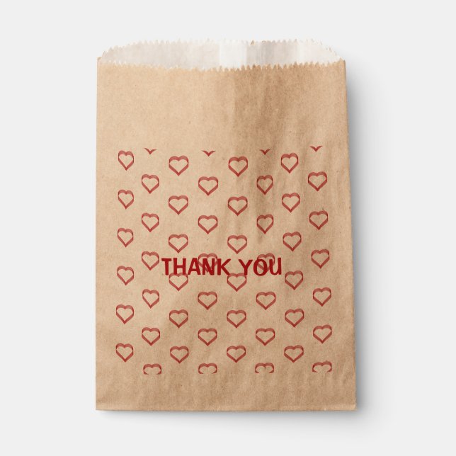 kleine Herzen  Geschenktütchen (Vorderseite)