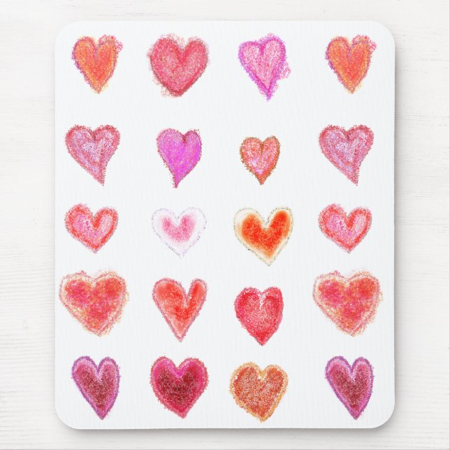 Kleine Herzen Mousepad (Vorne)