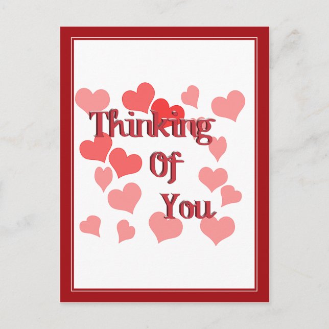 Kleine Herzen Postkarte (Vorderseite)