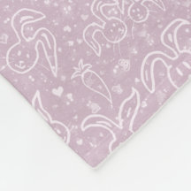 Kleine Herzen und Bunnies - transparentes Muster.