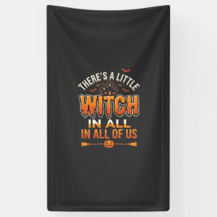 Kleine Hexe Halloween Hexe Typografie Design_1 Banner