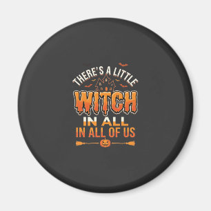 Kleine Hexe Halloween Hexe Typografie Design_1 Magnet