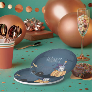 Kleine Hexe   Halloween-Party Personalisiert Pappteller