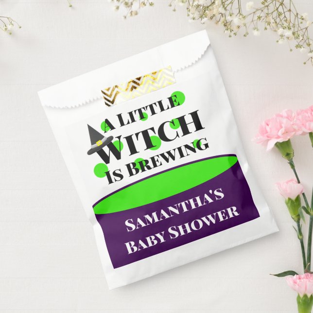 Kleine Hexe ist die Halloween-Kinderdusche brauen Geschenktütchen (Versiegelt)