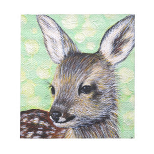 Kleine Hirschmalerei Notizblock