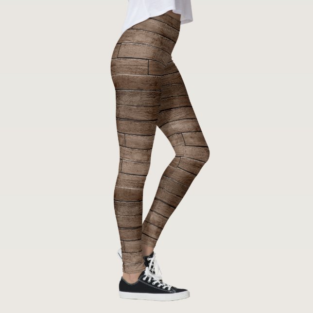 Kleine Holzfußböden Leggings (Rechts)