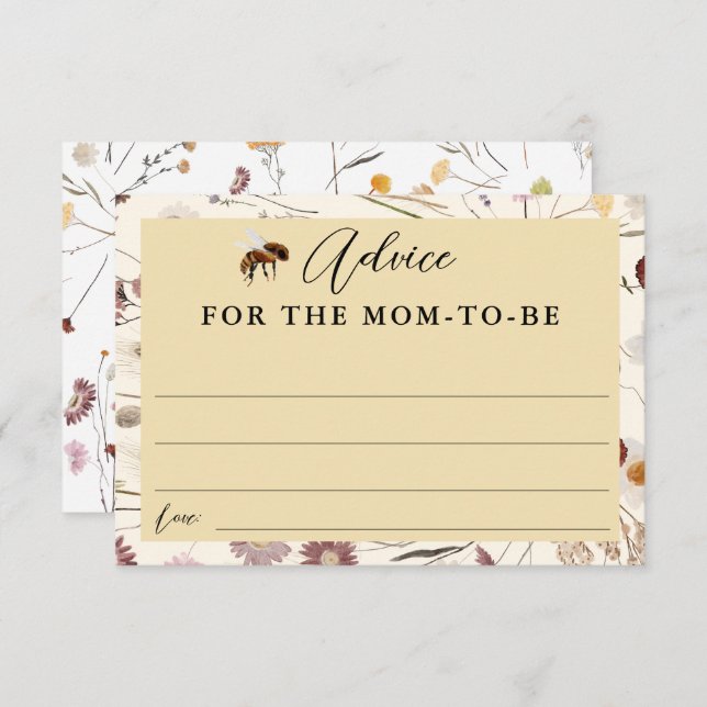 Kleine Honey Baby Duschhilfe für Mama Card (Vorne/Hinten)