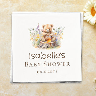 Kleine Honig auf dem Weg Bücher für Baby Shower Serviette