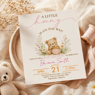 Kleine Honig-Baby-Party Einladung