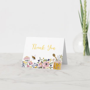 Kleine Honigbiene Baby Shower  Dankeskarte