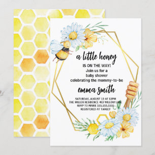 Kleine Honigbiene Baby Shower Einladung