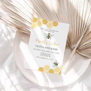 Kleine Honigbiene Baby Shower Hummel Einladung