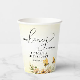 Kleine Honigbiene Babydusche Pappbecher