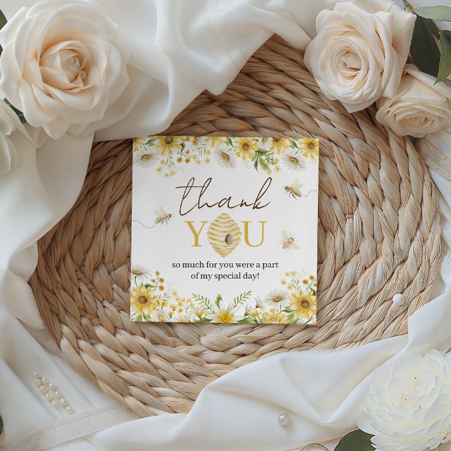Kleine Honigbiene Blumen Geschenkanhänger (Von Creator hochgeladen)