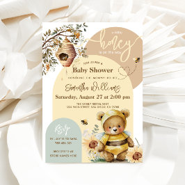 Kleine Honigbienen Bear Baby Dusche Einladung