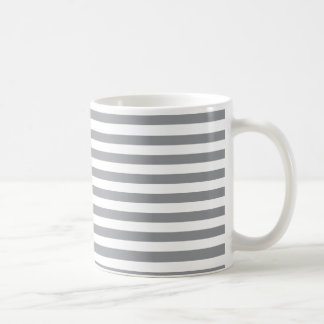 Kleine horizontale Graustreifen Kaffeetasse