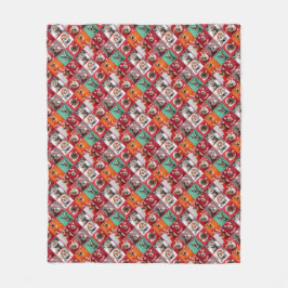 Kleine Hunde in Sweaters Diagonal Fleece Blanket