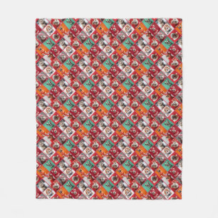 Kleine Hunde in Sweaters Diagonal Fleece Blanket