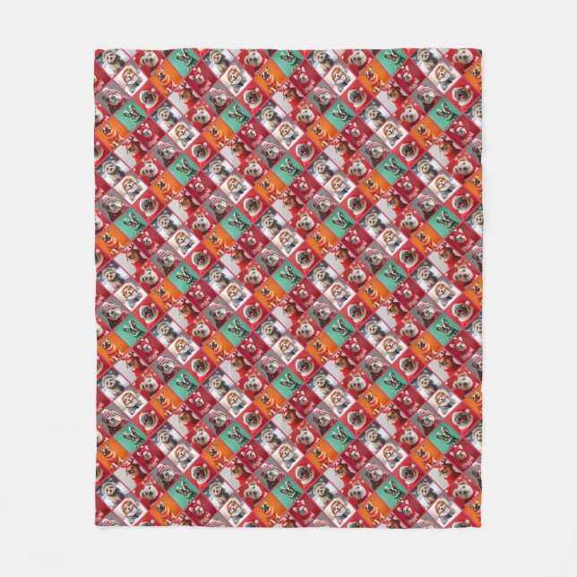 Kleine Hunde in Sweaters Diagonal Fleece Blanket (Vorderseite)