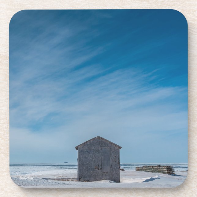 kleine Hütte Getränkeuntersetzer (Vorderseite)