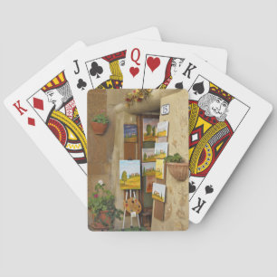 Kleine Hütte mit Kunstwerken zum Verkauf auf Gehst Spielkarten