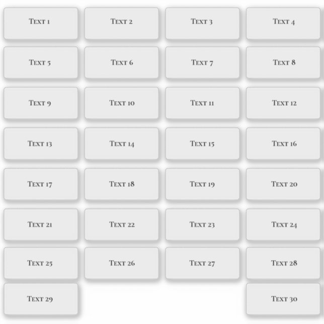 Kleine individuelle Textzeichen Aufkleber (Vorderseite)
