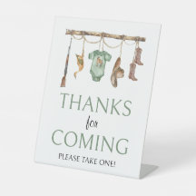 Kleine Jäger Babydusche Danke für das Kommen