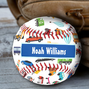 Kleine Junge Dinge, die Autos bewegen Kid Baseball