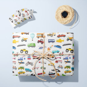Kleine Junge Dinge, die Autos bewegen Kid Geschenkpapier