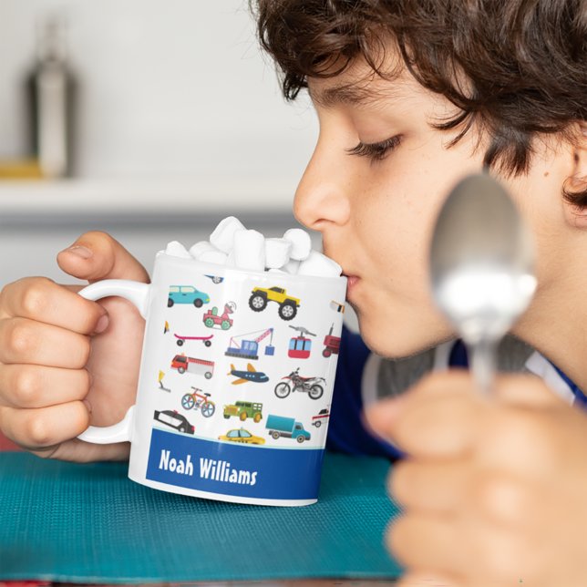 Kleine Junge Dinge, die Autos bewegen Kid Kaffeetasse (Von Creator hochgeladen)