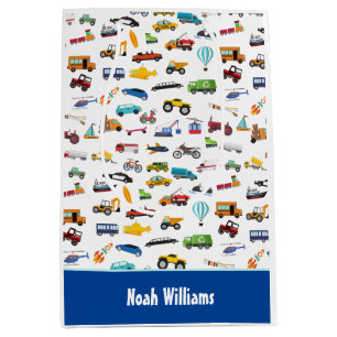 Kleine Junge Dinge, die Autos bewegen Kid Mittlere Geschenktüte