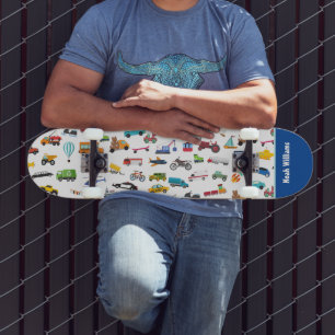 Kleine Junge Dinge, die Fahrzeuge bewegen Kid Name Skateboard