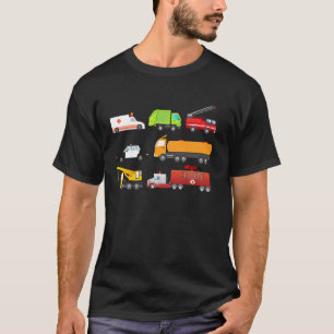 Kleine Jungen Rettungsfahrzeuge Krankenhaus LKW Sp T-Shirt