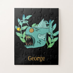 Kleine Jungs Niedlicher Ozeanfisch Puzzle