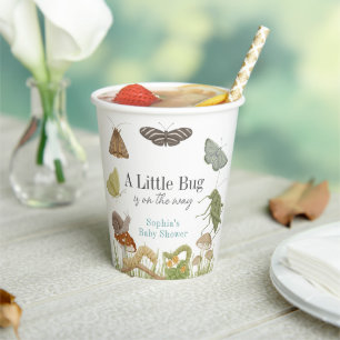 Kleine Käfer Insekten Pilz Junge Baby Shower Pappbecher
